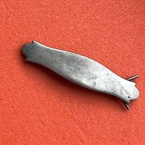 Sterling silver small hair clip barrette